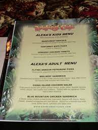Rainforest Cafe Has Personalized The Menu S In The Name Of The Wish Kid This Also Helped Keep The Guests Within B Bbq Beef Sandwiches Rainforest Cafe Bbq Beef