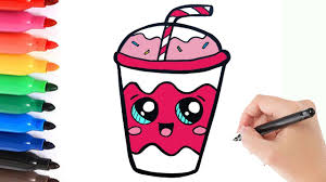 Het biedt uiteindelijk wel veel mogelijkheden. Hoe Teken Je Een Schattige Milkshake Schattig Leren Tekenen Youtube