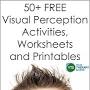 Visual perception activities for preschoolers from www.yourtherapysource.com