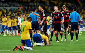 Brazilian friends watching germany vs brazil in the 2014 world cup semifinal game rights: World Cup Brazil Humiliated By Germany At Home In 2014