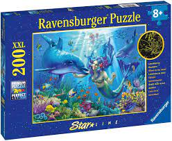 Designed and crafted by dee dixon in beautiful purpleheart and canarywood.i am the first owner and it has been solved only twi. Ravensburger Underwater Paradise Glow In The Dark 200 Piece Jigsaw Puzzle With Extra Large Pieces For Kids Age 8 Years And Up Amazon Co Uk Toys Games