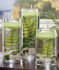 This Inexpensive Diy Floating Candles With Fern Leaves Is A Very Neutral Piece To Go With Any Home Decor Buy 3 Diy Floating Candles Candle Decor Round Candles