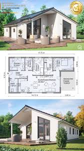 Fertigbungalow Modern Mit Satteldacharchitektur 4 Zimmer Grundriss Rechts Fertigbungalow Mo En 2020 Planos Para Construir Casas Planos De Casas Pequenas Casas