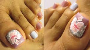 Descrição de diseños de pedicure. Flores Faciles Pedicure Paso A Paso Flower Design Toe Nail Art Youtube