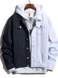 Check spelling or type a new query. Men Spliced Denim Trucker Jacket Without Hoodie Shein Eur