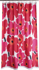 Marimekko Unikko Red Shower Curtain Marimekko Shower Curtain Red Shower Curtains Modern Shower Curtains