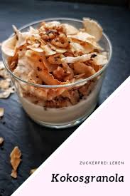 Kokosgranola Ohne Zucker Und Ohne Agavendicksaft Nur Mit Der Susse Von Kokosnuss Fur Ein Zuckerfreies Zuckerfreie Lebensmittel Zuckerfrei Zuckerfreie Rezepte