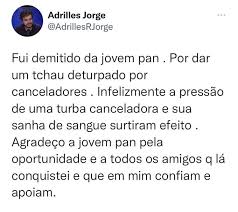 Comentarista da jovem pan foi demitido após fazer saudação nazista · adrilles jorge negou que tenha feito gesto em referência a hitler. 13wi Mif3udl0m
