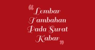 Admin mendasarkan pendapat ini pada surat edaran mendikbud no. Jawaban Lembar Tambahan Pada Surat Kabar Ilmusiana