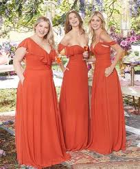 Cinnamon And Spice Bridesmaids Dresses In 2020 Bridesmaid Gown Bridesmaid Social Dresses