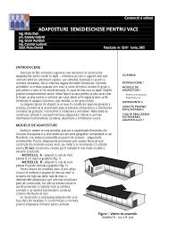 Stalpii sunt ambalati in set de 20 bucati si au urmatoarele caracteristici: Pdf AdÄƒposturi Semideschise Pentru Vaci