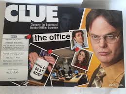 Clue The Office Board Game Age 9 3 6 Players 100 Percent Complete Tv Show Game Tv Show Games Clue Board Game Office Gifts Diy