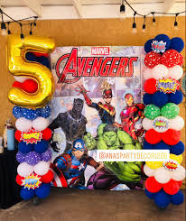 Not just any super heroes, we are talking the avengers team. Avengers Backdrop Avengers Theme Birthday Avengers Birthday Avengers Birthday Party Decorations