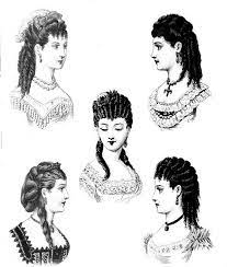Hairstyles Appropriate For Evening Wear From Les Modes Parisiennes 1870 Victorian Hairstyles Historical Hairstyles Victorian