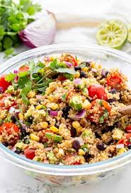 Simple ingredients for a simple salad! Mexican Quinoa Salad Haute Healthy Living
