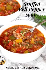 Stuffed Bell Pepper Soup Stuffed Pepper Soup Stuffed Peppers Bell Pepper Soup