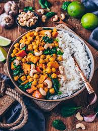 Check spelling or type a new query. Kurbis Kichererbsen Curry Vegan Einfaches Rezept Healthy Vegan Dinner Recipes Healthy Vegan Dinner Healthy Plant Based Recipes