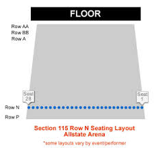 Allstate Arena Concert Seating Chart Interactive Map