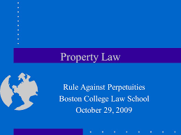 Property Law Rule Against Perpetuities Boston College Law