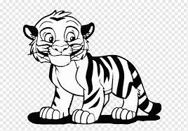 El tigre blanco es la misma especie que el tigre panthera tigris, solo que tiene otra coloración su pelaje debido a una anomalia genetica; Tigre De Bengala Libro Para Colorear Leon Ternura Nino Tigre Blanco Mamifero Pintado Png Pngwing