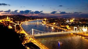 Die Donau Bei Nacht Budapest Hungary Budapest Die Donau Nacht