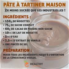Oici Une Petite Recette De Pate A Tartiner Maison Beaucoup Plus Saine Et 2x Moins Sucree Que Celles Qu On Trou Pate A Tartiner Recette Recette Pate A Tartiner