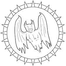 Ausmalbilder Halloween Mandala Fledermaus Mandala Halloween Printables Kids Ausmalbilder Mandala Halloween Mandala Ausmalbilder