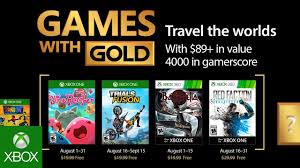 August 2017 Xbox Games With Gold Revealed Xbox Games Xbox One Games