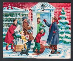 Neighborhood Post Office Vintage Christmas Cards Vintage Christmas Christmas Cards