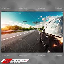 دانلود تصویر با کیفیت انعکاس جاده روی ماشین | تیک طرح مرجع گرافیک ایران