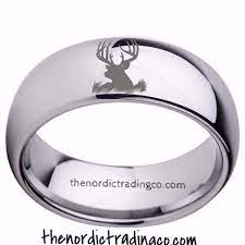 Mens Silver Tungsten Carbide Deer Head Silhouette Ring Engagement Wedding Bands Men S Jewelry Gifts Antler Band Buck Stag Hunter Rings Hunting Wedding Rings Silver Tungsten Rose Gold Wedding Band Diamond