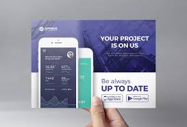 Mobile App Flyer Template Psd Ai Vector Brandpacks Mobile App Flyer App Template Mobile App Templates