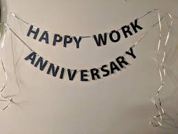 5 10 15 25 35 45 year work anniversary gift, employee appreciation gifts, years of service thank you gift service, employee anniversary gift. Happy Work Anniversary Bunting Garland On Ribbon Https Etsy Me 2d348ci Work Anniversary Work Anniversary Quotes Work Anniversary Cards