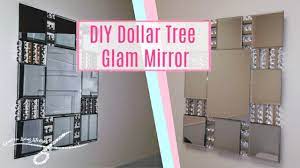 Diy Dollar Tree Large Glam Wall Mirror Diy Wall Decor Glam Room Deco Wall Mirror Diy Glam Wall Decor Diy Mirror
