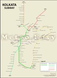 kolkata metro map lines route hours tickets