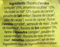Muesli Chocolat Amarante Aldi Bon Et Bio 500 G