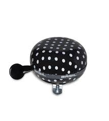 Basil Polkadot Big Bell Black White Dots Zwart Fietsaccessoires Fiets