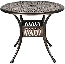 Wood and concrete outdoor dining table: Amazon Com Round Outdoor Dining Table