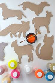Diy Cardboard Animals With Templates Small For Big Crafts For Kids Paper Crafts Art For Kids