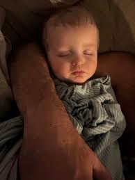 Lil' B is literally a beautiful little boy. When he sleeps, he dreams about  nursing. I am going to miss these days when he is just a baby. #babymorris  #lilb