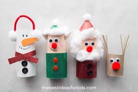 Christmas Toilet Paper Roll Crafts Weihnachtsbasteln Fur Kleinkinder Weihnachtstoilettenpapier Und Weihnachtsbasteln Mit Kindern