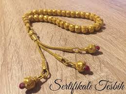 Tamami El Iscilikli 24 Ayar Has Altin Kazaziye Tesbih Sertifikalitesbih Gold Bracelet Gold Gold Necklace
