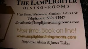 Veja 1.437 dicas e avaliações imparciais de the lamplighter dining rooms, com classificação nº 4,5 de 5 no tripadvisor e classificado como nº 15 de 69 restaurantes em windermere. The Lamplighter Dining Rooms Picture Of The Lamplighter Dining Rooms Windermere Tripadvisor