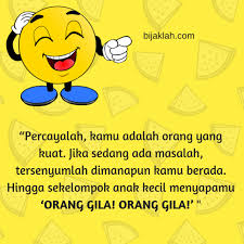 26/12/2019 · kata kata lucu gila bikin geleng geleng kepala #katakatalucu #katalucu #pertanyaanlucu #humor #lawak ~{ayo bantu subscribe channel ini, karena subscribe dari kamu sangatlah berarti, mohon. Kata Kata Bijak Humor Lucu Katabijak Quotes Motivasi Inspirasi Funnyquotes Quoteslucu Quoteshumor Katakata Katamutiara Humor Lucu Kata Kata Bijak
