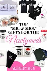 Top Mr Mrs Gifts For The Newlyweds Newlywed Gifts Wedding Gifts For Newlyweds Girls Gift Guide