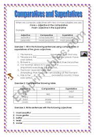 Complete the chart with the comparatives and superlatives: Irregular Adjectives Comparative And Superlative Exercises Siswapelajar Com