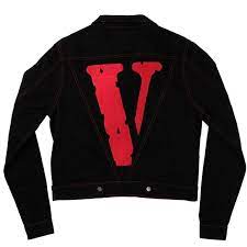 Vlone Friend Denim Jacket In 2021 Jackets Denim Jacket Vlone Hoodie