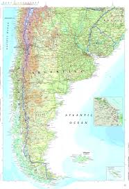 It is also the largest spanish speaking country and 2nd largest in south america by land area. Collins Bartholomew Argentina Chile Uruguay Splashmap