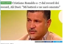 Capitão da seleção nacional iguala recorde. Ali Daei Is Sure Cristiano Ronaldo Will Beat His Record Sports News Tasnim News Agency