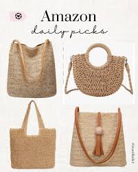Amazon.com: Sightor Straw Beach Bag, Women Tote Bag Woven Shoulder Bag,  Handmade Large Summer Handbag Hobo Bag for Beach Picnic Vacation (Beige) :  Clothing, Shoes & Jewelry